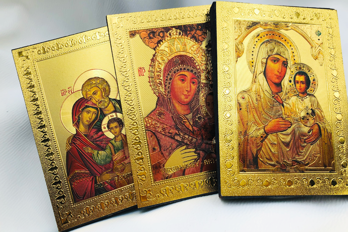 What icons are brought from the Holy Land?