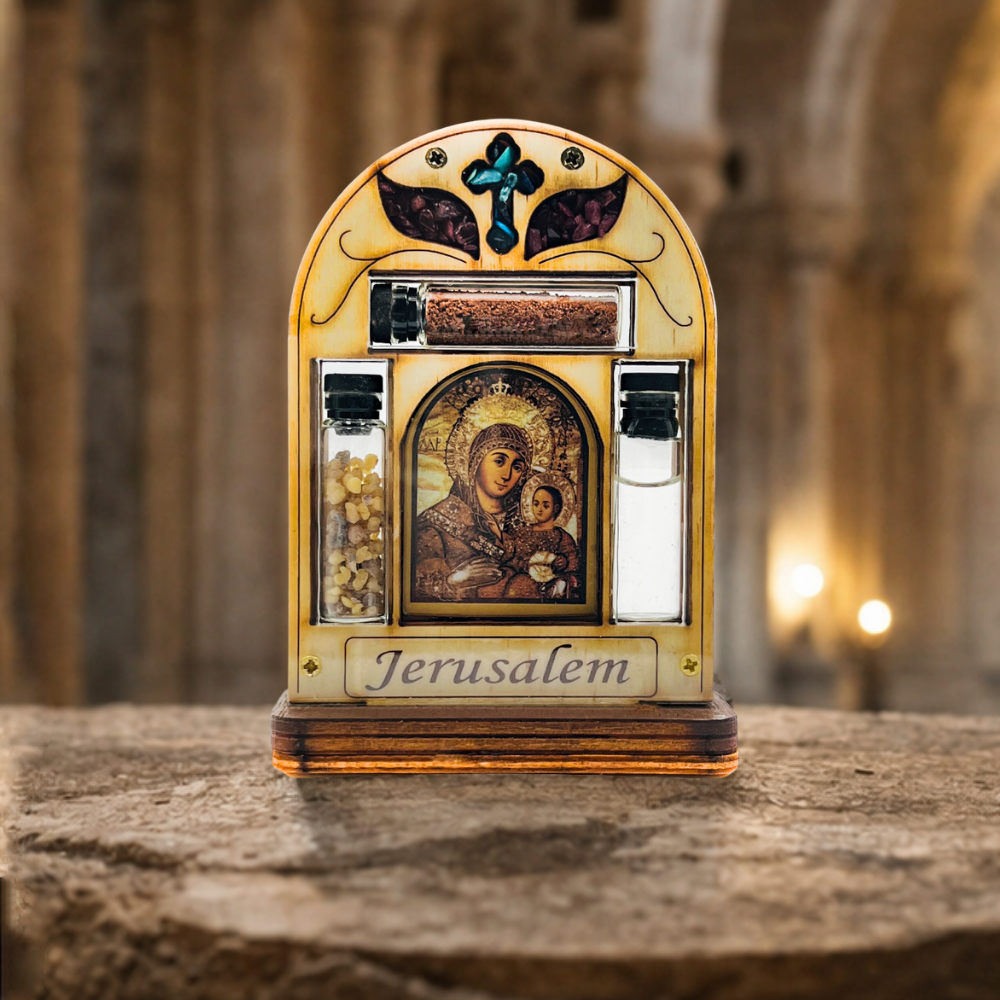 Home blessing on a stand