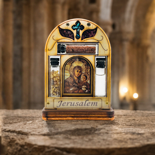 Home blessing on a stand
