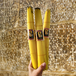 Jerusalem candles yellow
