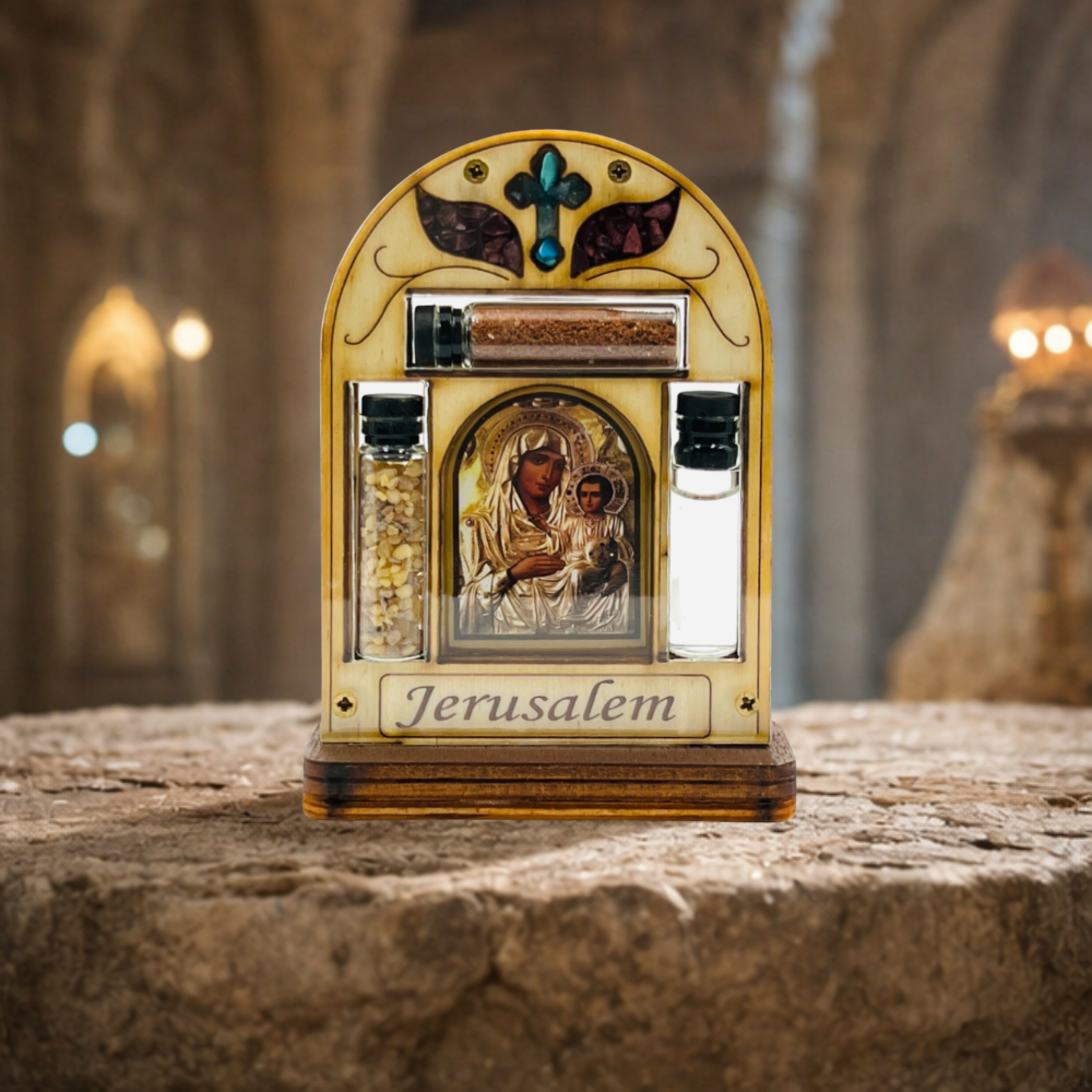 Home blessing on a stand