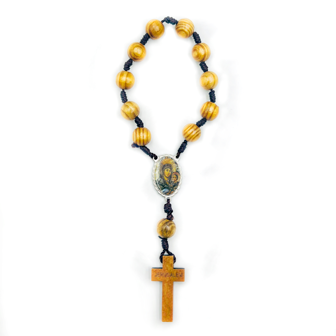 Rosary for the car with the Bethlehem face of the Virgin Mary