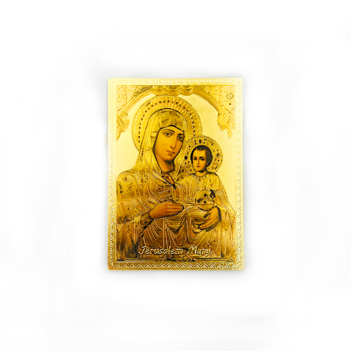 Icon with the face of the “Jerusalem” Mother of God