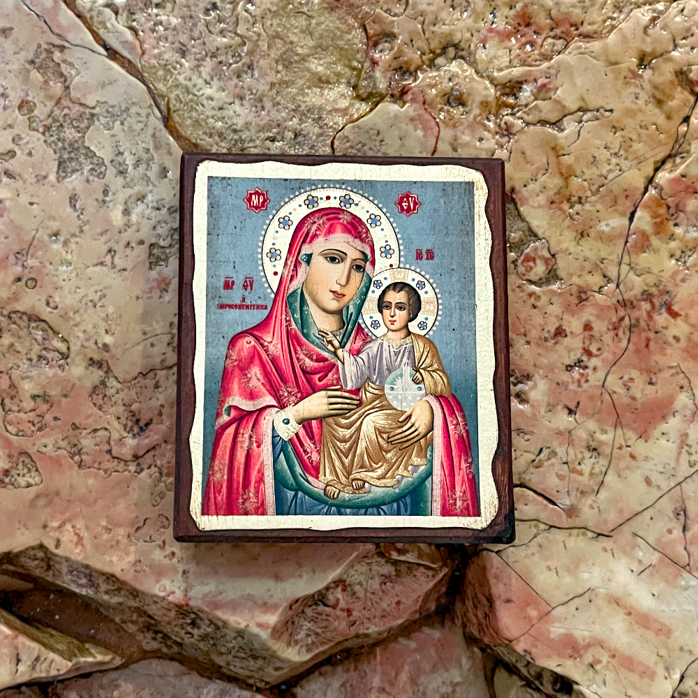 Икона Богородицы «Иерусалимская» на дереве