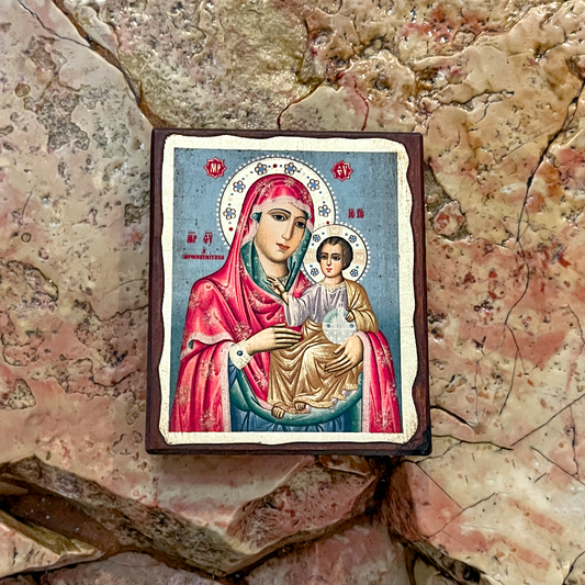 Икона Богородицы «Иерусалимская» на дереве
