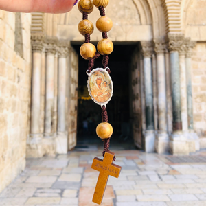 Charm in the car rosary