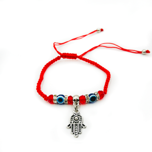 Bracelet red thread "Hamsa"