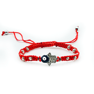 Bracelet red thread "Hamsa"