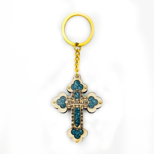 Keychain cross "Jerusalem"