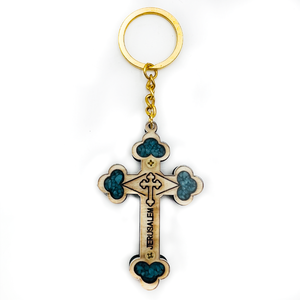 Keychain cross "Jerusalem"