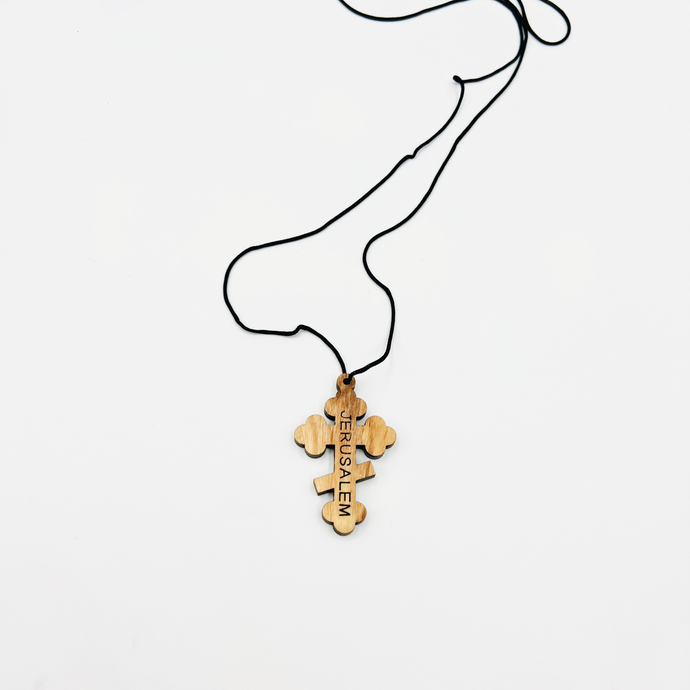 Pectoral Russian cross from olive