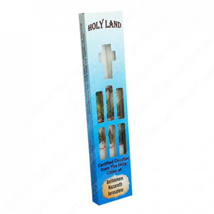 Set of three Holy Land candles